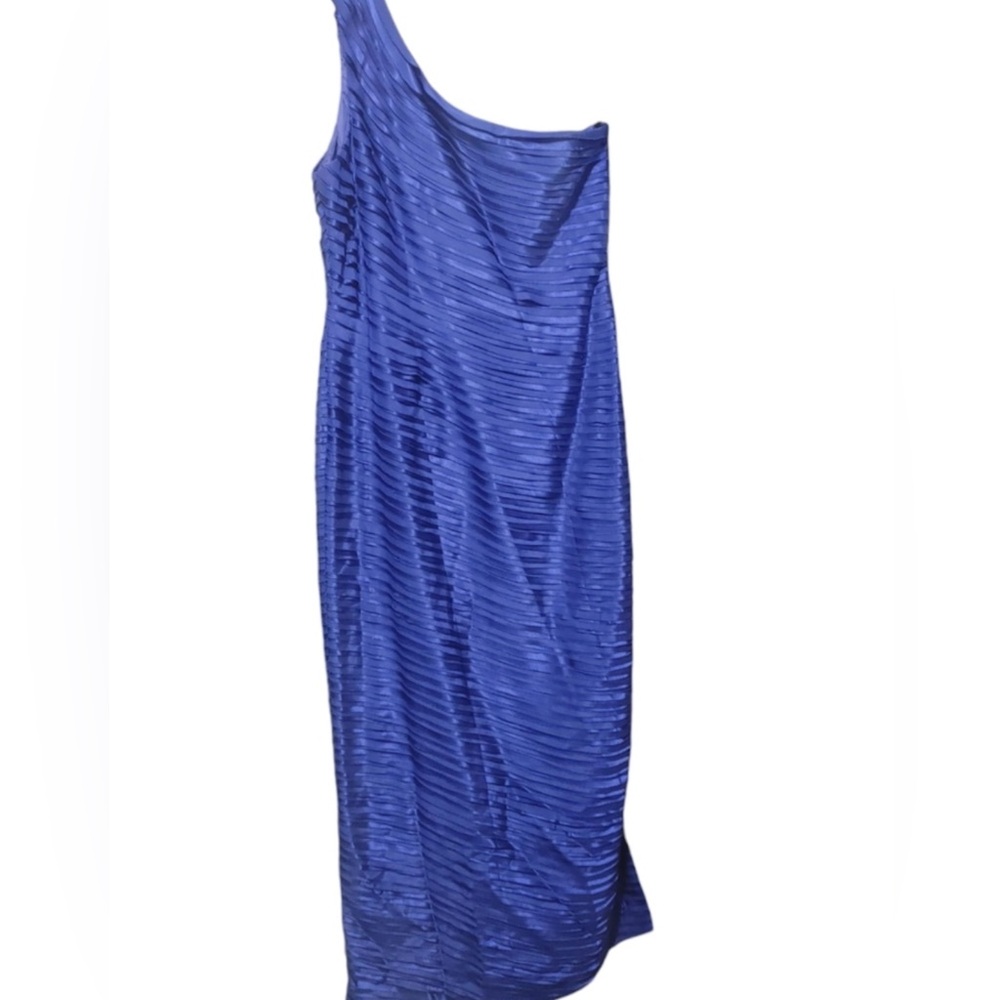 New Calvin Klein Size 4 One Shoulder Women’s  Blue Gown Cocktail Dress